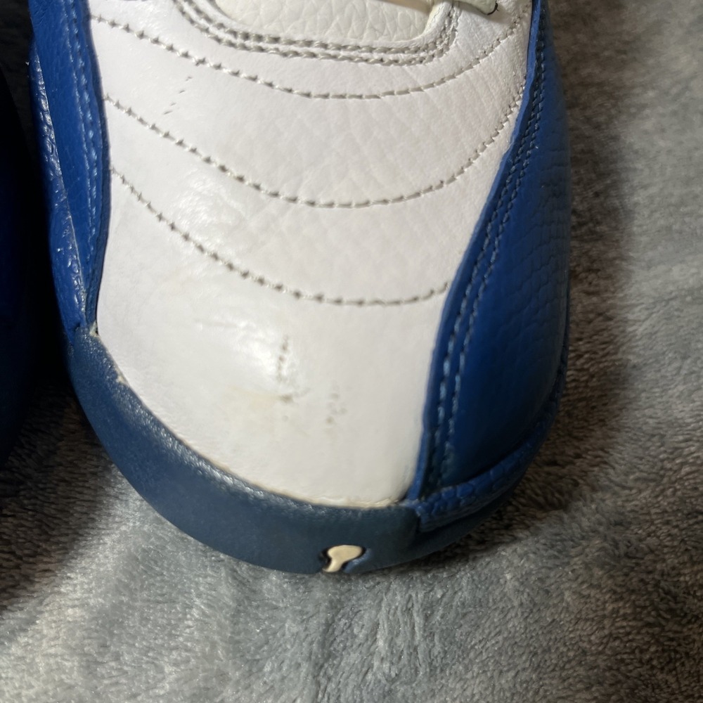Nike‎ Air Jordan 12 Retro French Blue White Men's Size 10 Basketball Sneakers - Picture 7 of 10
